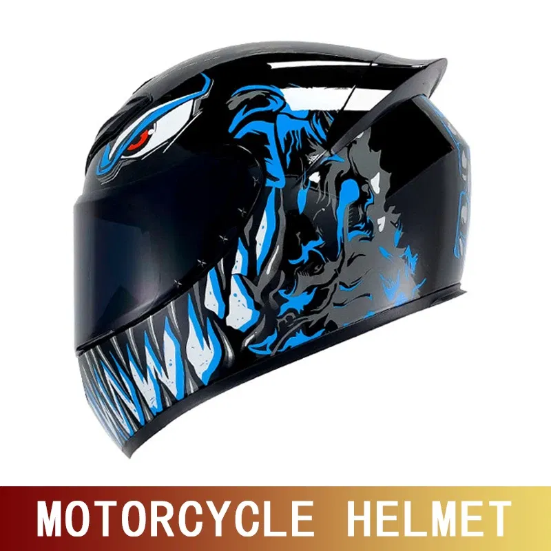 Color: Military Green, Size: XL - Motorcycle helmet motorcycle full helmet racing kart winter anti-fog retro personality helmet