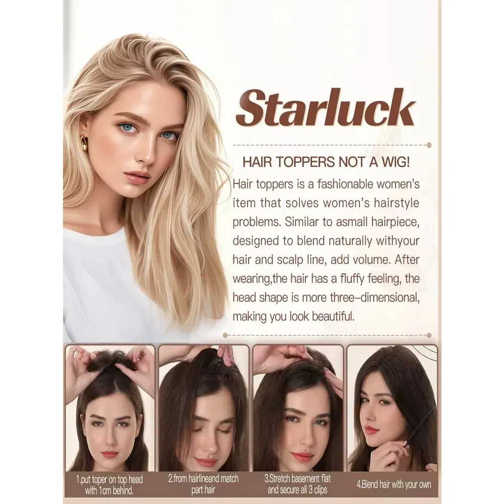 Toupee Color: 60R#, Toupee Size: 5x5, Toupee Design: free, Toupee Density: 120%, Length: 16 inches - 5.5X6inch Mono Base Brazilian Remy Human Hair Topper 12"-18" Double Pu Around Thick Invisible Mono Topper for Women Hairpieces