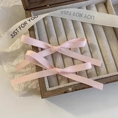 Color: Silver - 2pcs Korean Pink Bowknot Hairpins for Girls Summer New Cute Bangs Hair Clips Hairslide Headwear Hair Accessories for Children