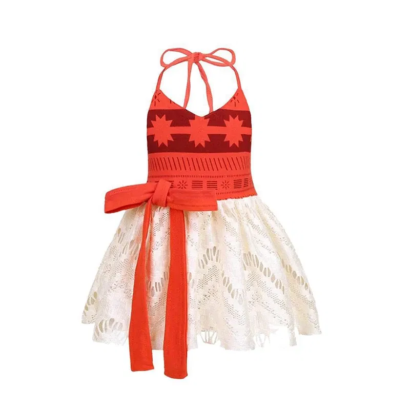 Color: SKY BLUE, Kid Size: 11 - Disney New Moana Dress Costumes Kids Girl Cosplay Toddler Movie Ocean Adventure Infant Frock Halloween Party With Chick Clothes