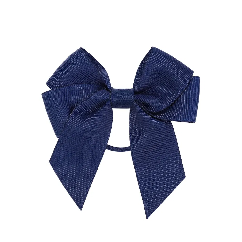 Color: Champagne, Size: 3XL - 1/2 Pcs Sweet Hair Ribbon Hair Band for Girls Toddler Cheer Bow Head Rope Kids Headwear Double Ponytail Support Hair Accessories