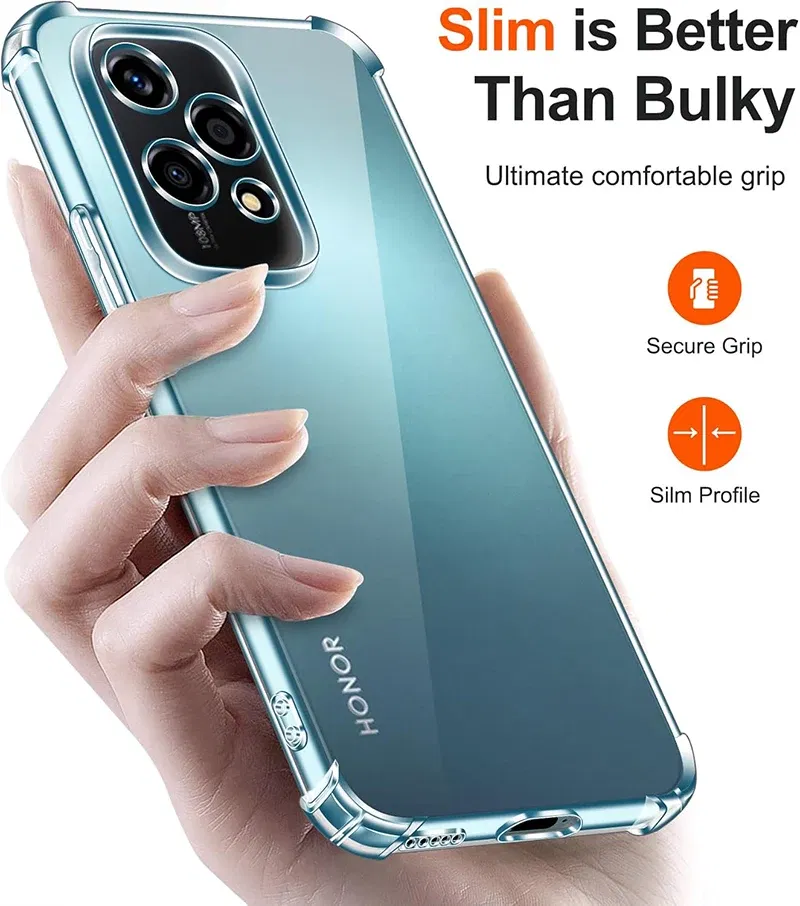 Material: POLYESTER - Shockproof Silicone Soft Case For Huawei Honor 200 90 70 50 Lite Pro Ultra Thin Cover For Honor200 Lite Clear Slim Fundas