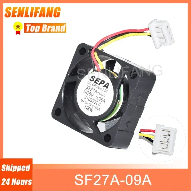 Color: black, Ships From: CHINA - New For SEPA SF27A-09A DC9V 0.06A Three Lines Cooling Fan 30*30*10MM