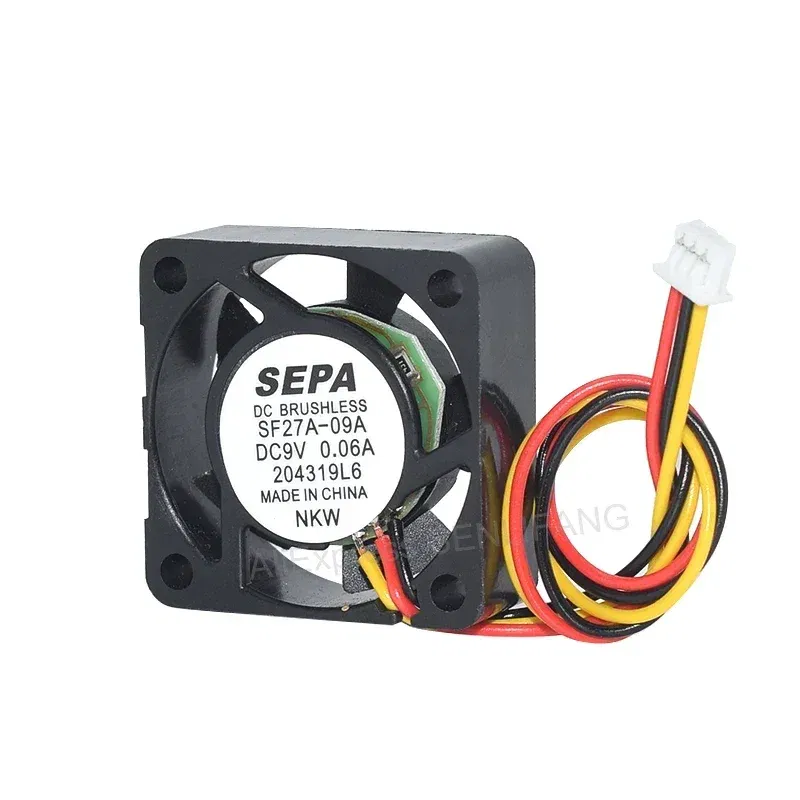 Color: black, Ships From: CHINA - New For SEPA SF27A-09A DC9V 0.06A Three Lines Cooling Fan 30*30*10MM