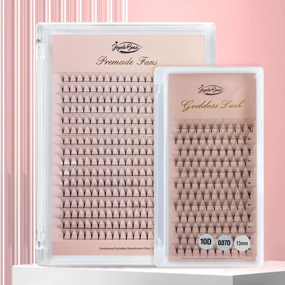 Color: DEEP BLUE, Curl: D, Thickness: 0.07mm, Length: 15mm, Ships From: CHINA - Goddess Premade Volume Fans 5D 6D 10D 12D 14D 16D 20D Individual Lashes Extension Pointy Stem Russian Volume Fans 120/320 fans