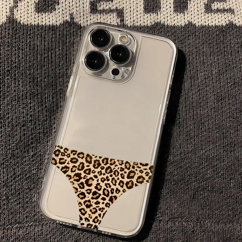 Color: Clear, Ships From: CHINA, Material: tpu - for IPHONE 15 case 14 13 12 11 PROMAX 7 8 PLUS X XR XS MAX Leopard print soft silicone anti-drop and shock-proof