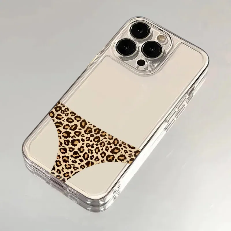 Color: Clear, Ships From: CHINA, Material: tpu - for IPHONE 15 case 14 13 12 11 PROMAX 7 8 PLUS X XR XS MAX Leopard print soft silicone anti-drop and shock-proof