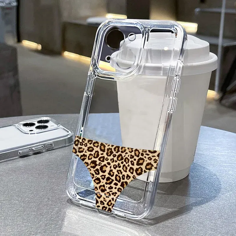 Color: Clear, Ships From: CHINA, Material: tpu - for IPHONE 15 case 14 13 12 11 PROMAX 7 8 PLUS X XR XS MAX Leopard print soft silicone anti-drop and shock-proof