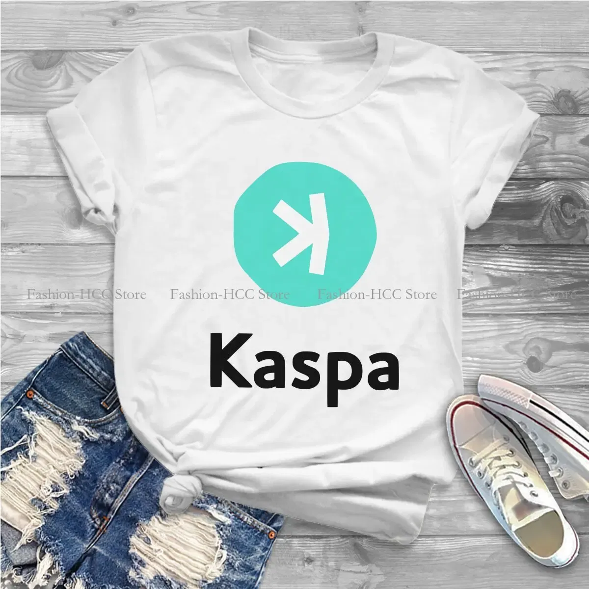 Color: black, Size: M - Kaspa Kas Special Polyester TShirt Bitcoin Top Quality New Design Gift Clothes T Shirt Stuff