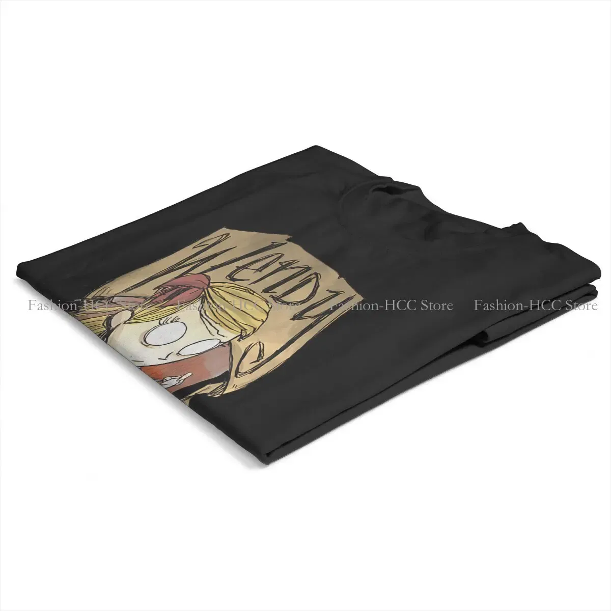 Color: black, Size: XL - Wendy And Cat Style Polyester TShirt Dont Starve Top Quality New Design Gift Clothes T Shirt Short Sleeve