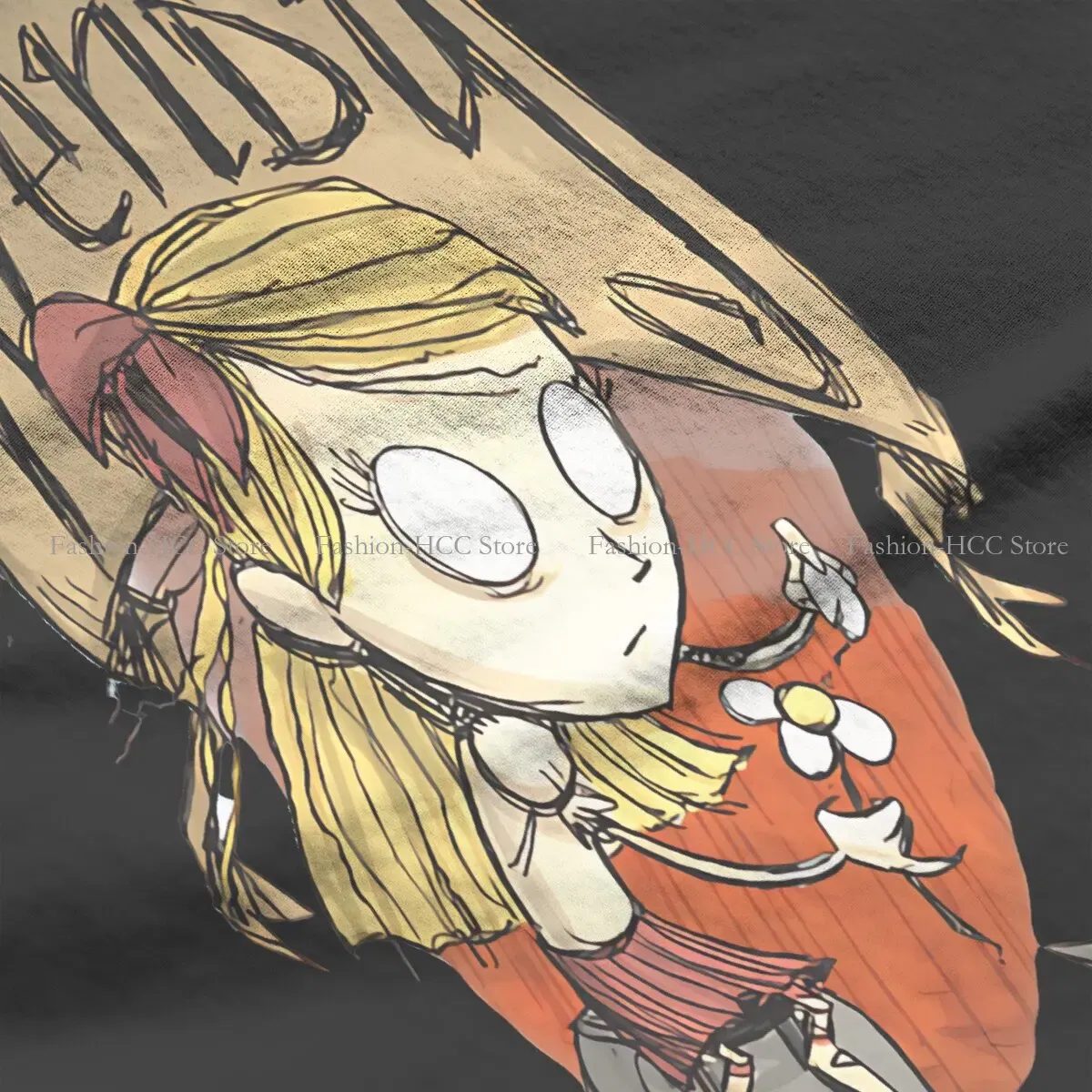 Color: black, Size: XL - Wendy And Cat Style Polyester TShirt Dont Starve Top Quality New Design Gift Clothes T Shirt Short Sleeve