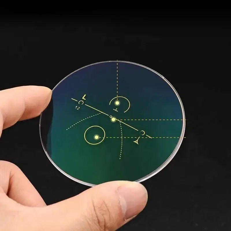 Lenses Color: Khaki, Lens Index: 1.61 - Old Flower ADD 1.56 1.61 1.67 1.74 Prescription CR-39 Aspheric Glasses Lenses Myopia Photochromic Sunglasse Lens