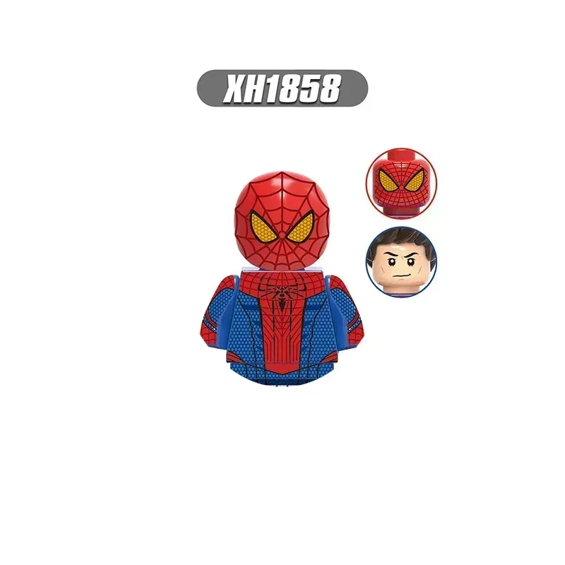 Color: Yellow - Hot toys New Marvel superhero Building blocks Doctor Strange Spider-Man Brick toy action figures Children's toy party gifts