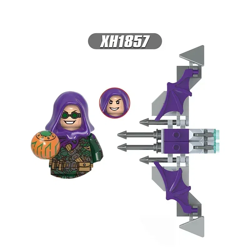 Color: Yellow - Hot toys New Marvel superhero Building blocks Doctor Strange Spider-Man Brick toy action figures Children's toy party gifts