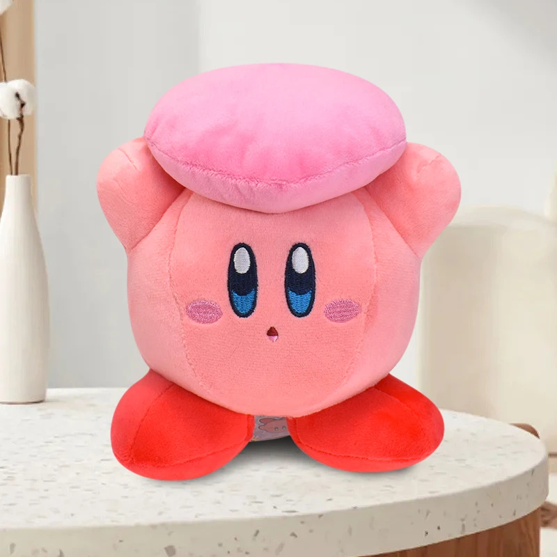 Color: Red - Kirby King Dedede Waddle Dee Meta Knight Elfilin Plush Toy Kawaii Cartoon Peluche Doll for Kids Birthday Christmas Gift