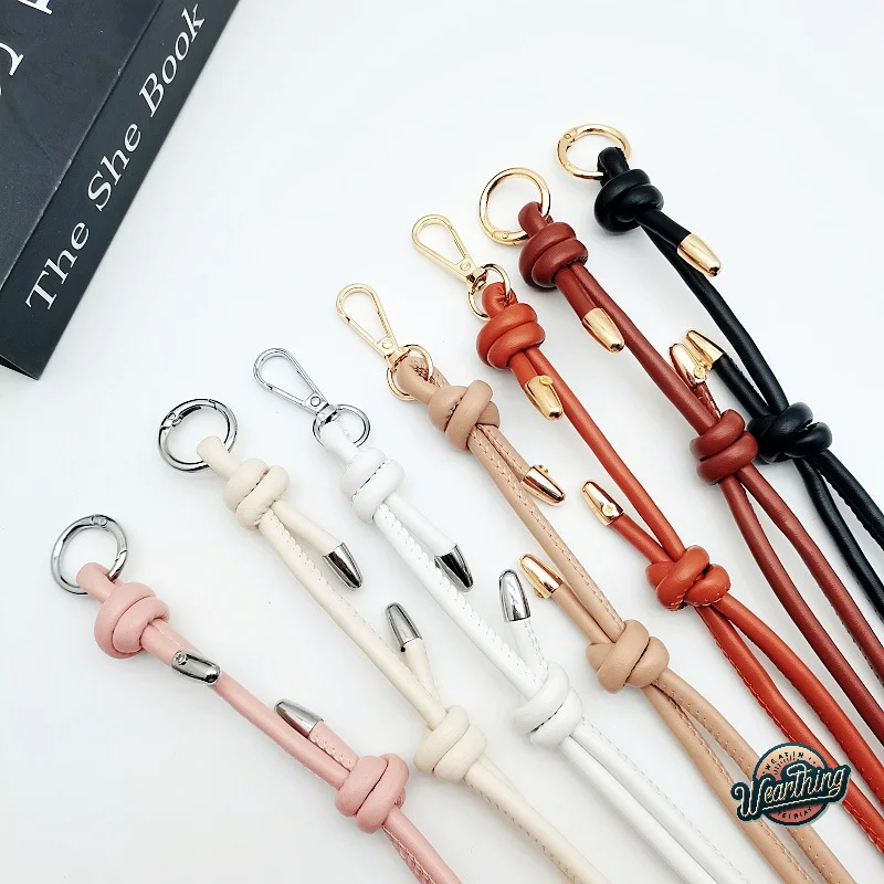 Color: Red Wine - Long Leather Shoulder Strap Crossbody Bag Adjustable Replacement Belt Handbag Strap Accessories DIY Bag Belt For Handbags