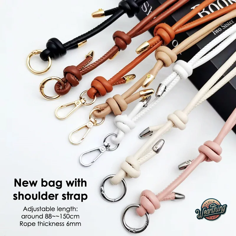 Color: Red Wine - Long Leather Shoulder Strap Crossbody Bag Adjustable Replacement Belt Handbag Strap Accessories DIY Bag Belt For Handbags