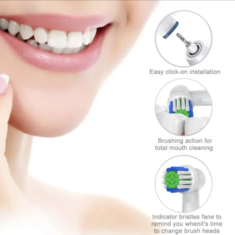 Color: Orange - Compatible with Oral B electric toothbrush head p2/4000/3757/d12/3766 Braun replacement head universal