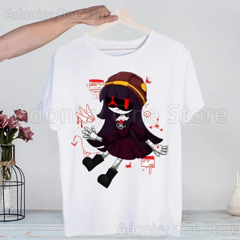 Color: Dark Grey, Size: XXXL - Murder Drones Fashion Man Tshirt Summer Fashion T-shirt Casual White Funny Cartoon Print T-shirt Hip Pop Tops tee