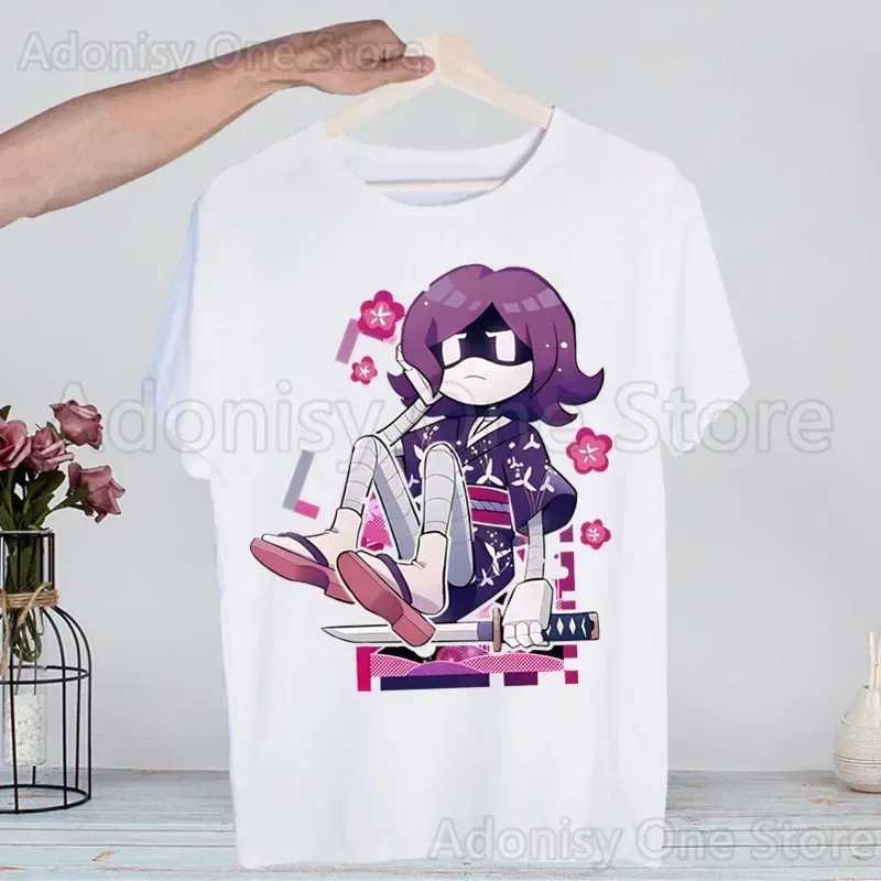 Color: Dark Grey, Size: XXXL - Murder Drones Fashion Man Tshirt Summer Fashion T-shirt Casual White Funny Cartoon Print T-shirt Hip Pop Tops tee