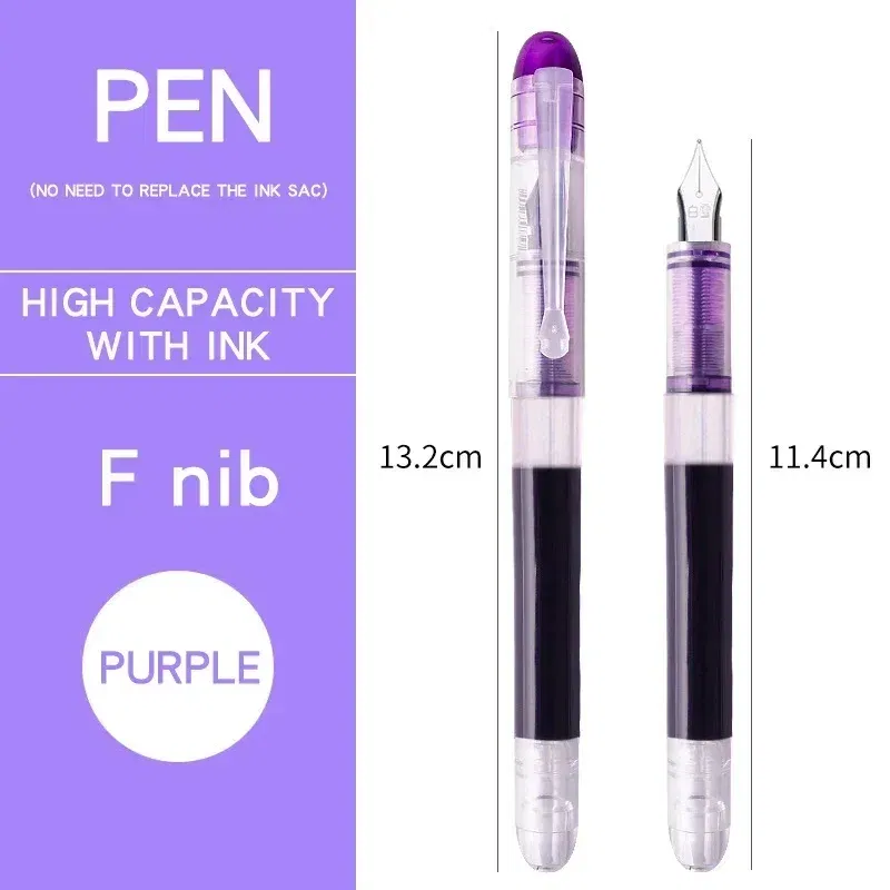 Color: Dark Khaki - 0.5mm F /0.38mm EF Extra Fine Nib Disposable  Classic Fountain Pens For Writing  For Student Office Painting & Creative Projects