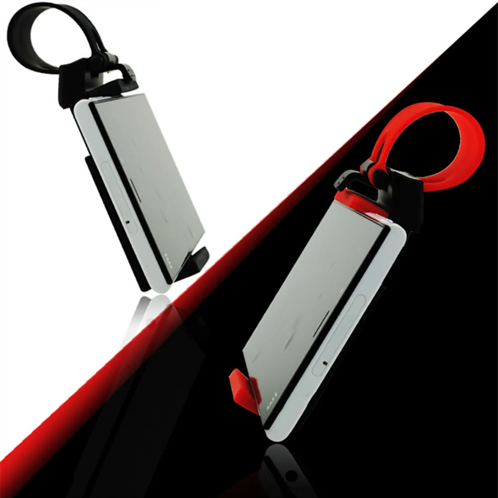 Color: Red, Ships From: CHINA - Car Steering Wheel Mobile Phone Holder Universal Mount Buckle Phone Holder For Steering Wheel Navigation Car Auto Accessories