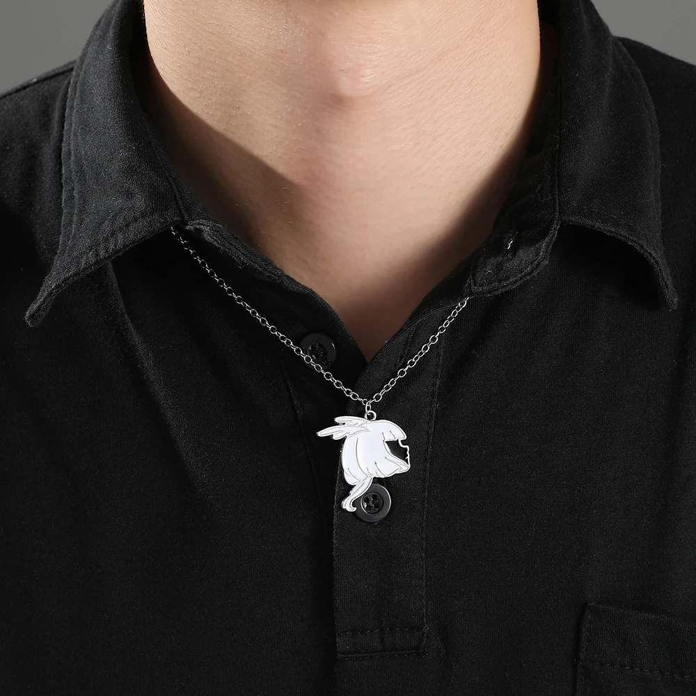 Metal Color: Light Yellow Gold Color, Length: 50cm, Ships From: CHINA - Game Sky Children Of Light Women Necklace Fashion Enamel Necklace Anime Monstrous Punk Necklace Charm Jewelry Party Accessories