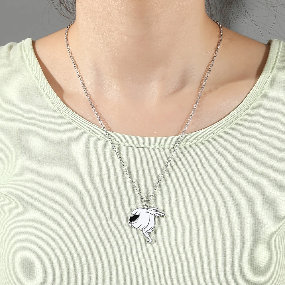 Metal Color: Light Yellow Gold Color, Length: 50cm, Ships From: CHINA - Game Sky Children Of Light Women Necklace Fashion Enamel Necklace Anime Monstrous Punk Necklace Charm Jewelry Party Accessories