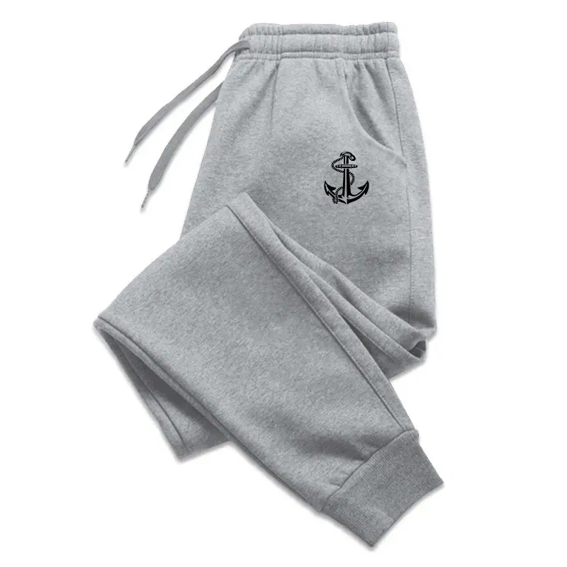 Color: WHITE, Size: M - Autumn And Winter Men Pants New In Men's Clothing Casual Trousers Sport Jogging Tracksuits Sweatpants Harajuku Streetwear Pants