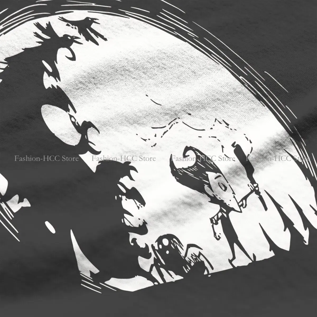 Color: black, Size: S - Dont Starve Polyester TShirts Monster Distinctive Homme T Shirt New Trend Clothing