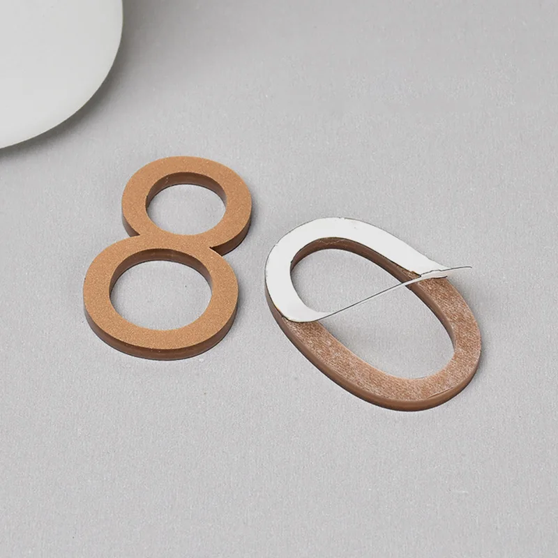 Color: Pink, Size: 40x30cm - Self Adhesive Address Plaque Mailbox Sign House Address Acrylic Door 3d Number Sticker Plate Number