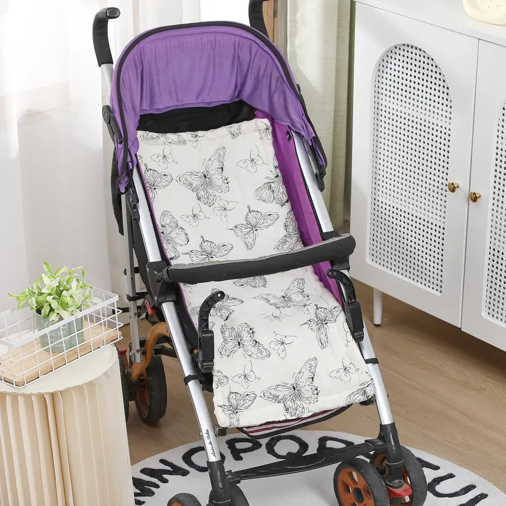 Color: Clear - Baby Stroller Seat Cushion Soft Mattress Kids Pushchair Car Mat Stroller Accessories