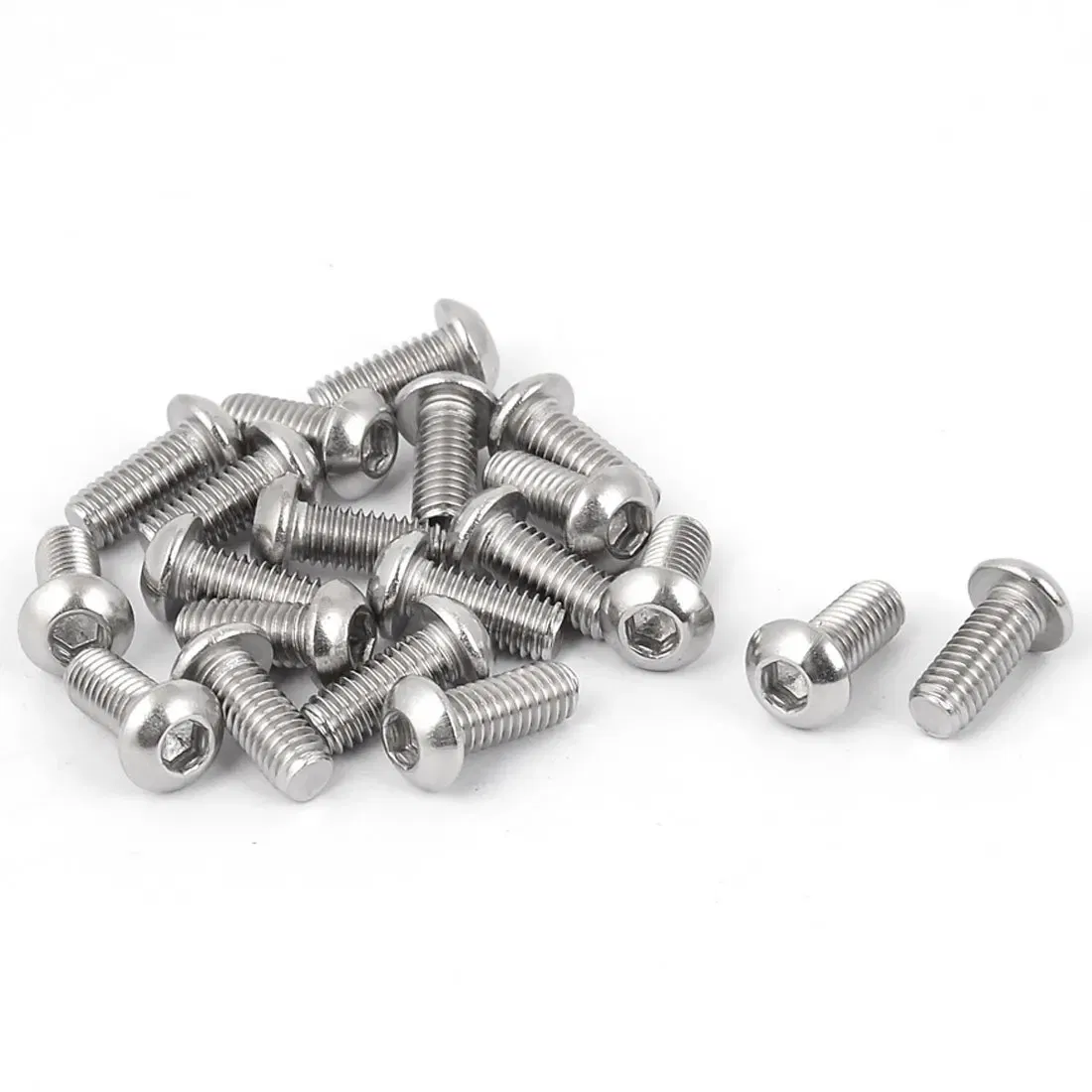 Size: M16, Length: 55mm - 5-50pcs M2 M3 M4 M5 M6 M8 M10 Hex Socket Button Head Cap Screws Stainless Steel ISO7380