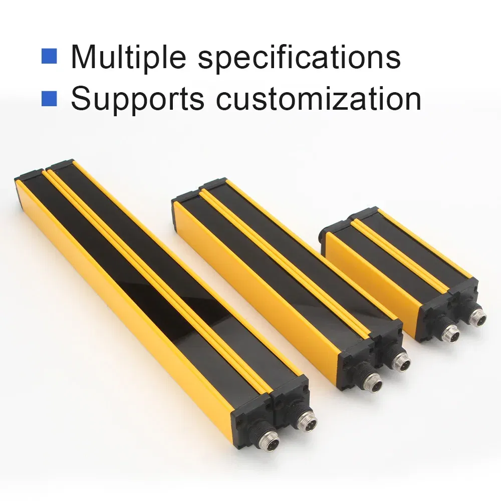 Color: Yellow, Ships From: CHINA - GTRIC Safety Light Curtain Sensor 20mm Pitch Area Protection Device Industrial Infrared Grating Barrier NPN PNP Output 12-24V DC