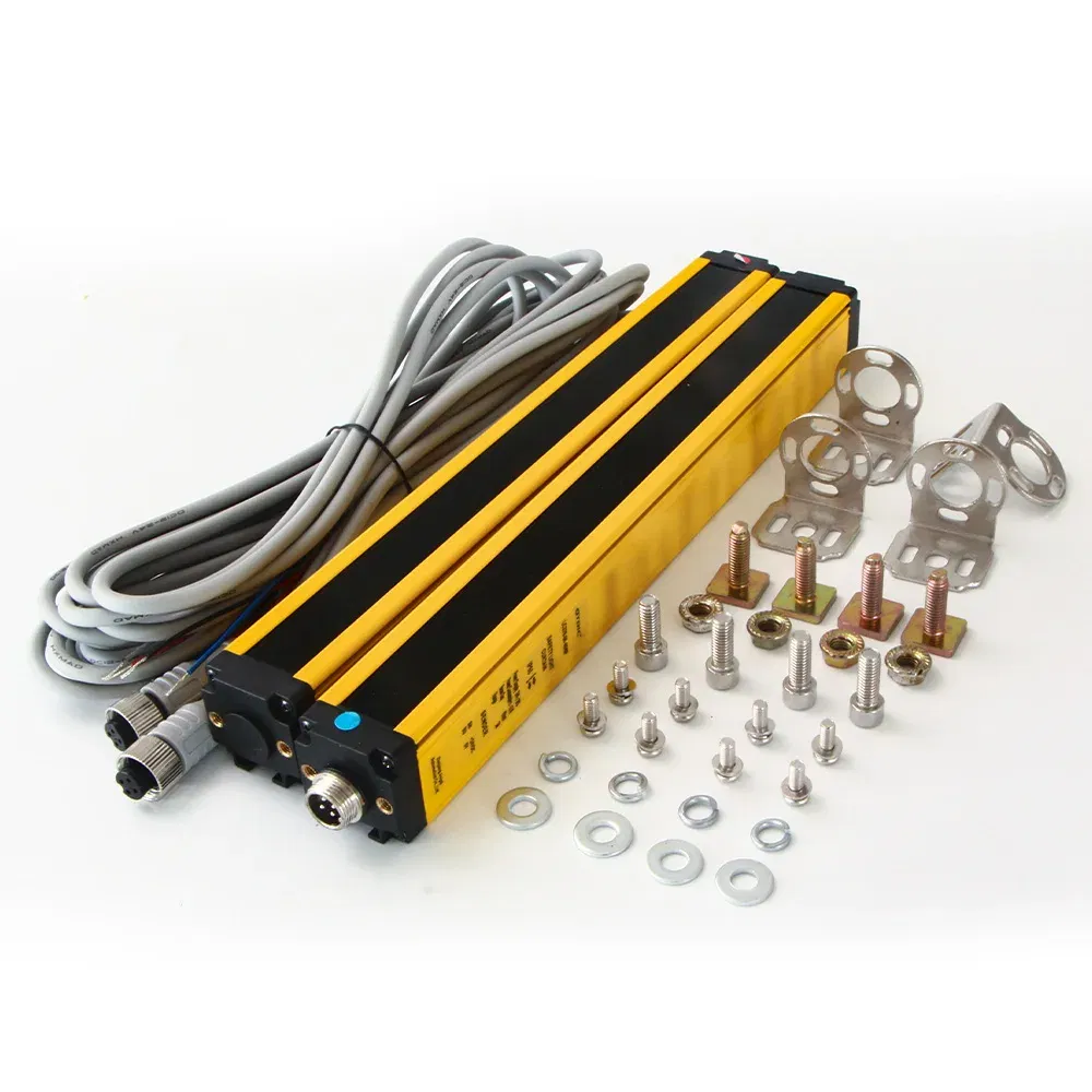 Color: Yellow, Ships From: CHINA - GTRIC Safety Light Curtain Sensor 20mm Pitch Area Protection Device Industrial Infrared Grating Barrier NPN PNP Output 12-24V DC