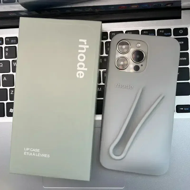 Color: black, Material: Cotton Fabric - Quality Fashion Box for Rhode Phone Case Gift Packaging Lipstick Box for Girl for IPhone 16 15 14 13 12 11 Pro Max XR XsMax Case