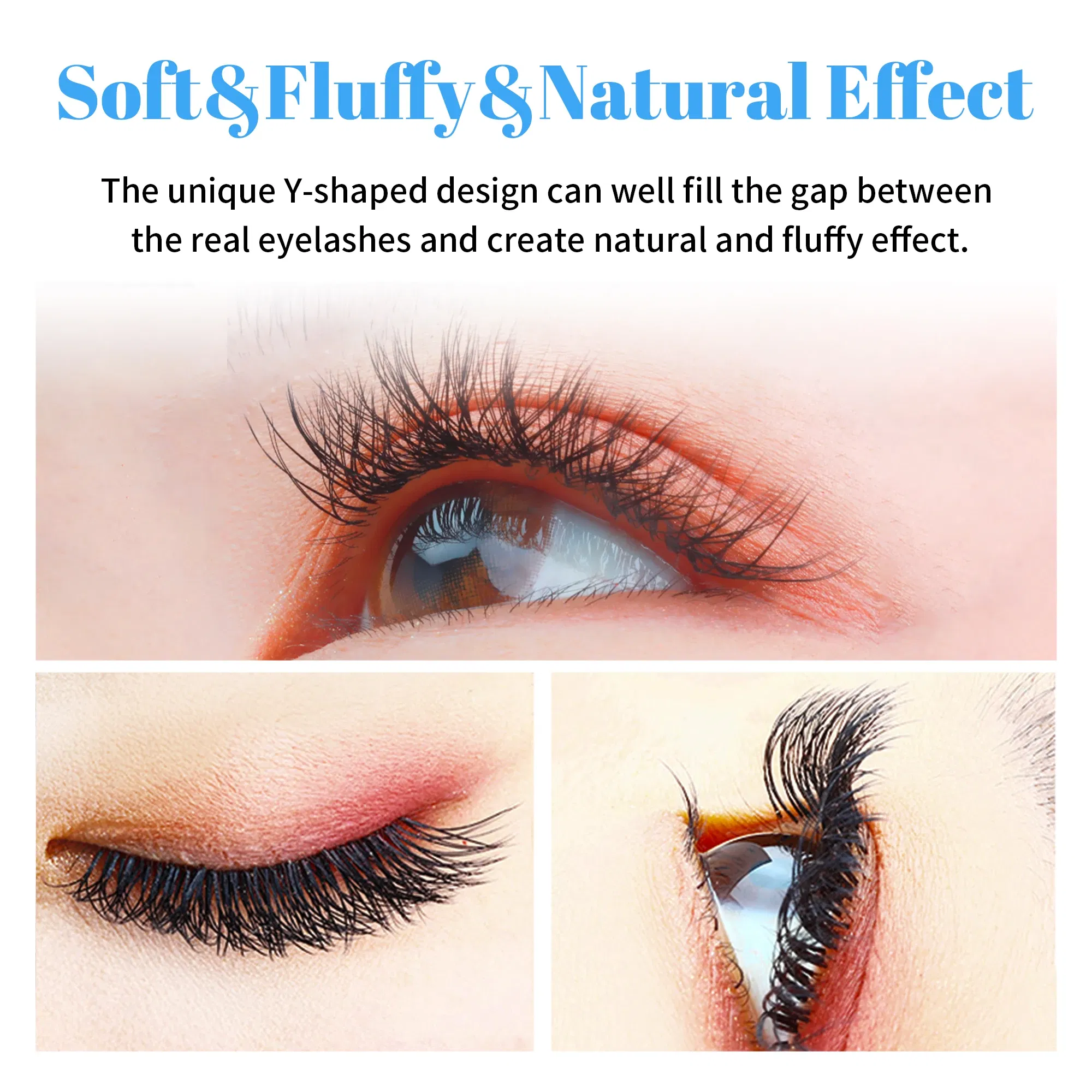 Color: Clear, Curl: C, Thickness: 0.07mm, Length: 13mm, Ships From: CHINA - Gemerry YY Shaped Eyelash Extension Automatic Flowering W Shape Bloom 3D 4D 5D 6D 8D Premade Fans Eyelash Makeup Volume Lashes