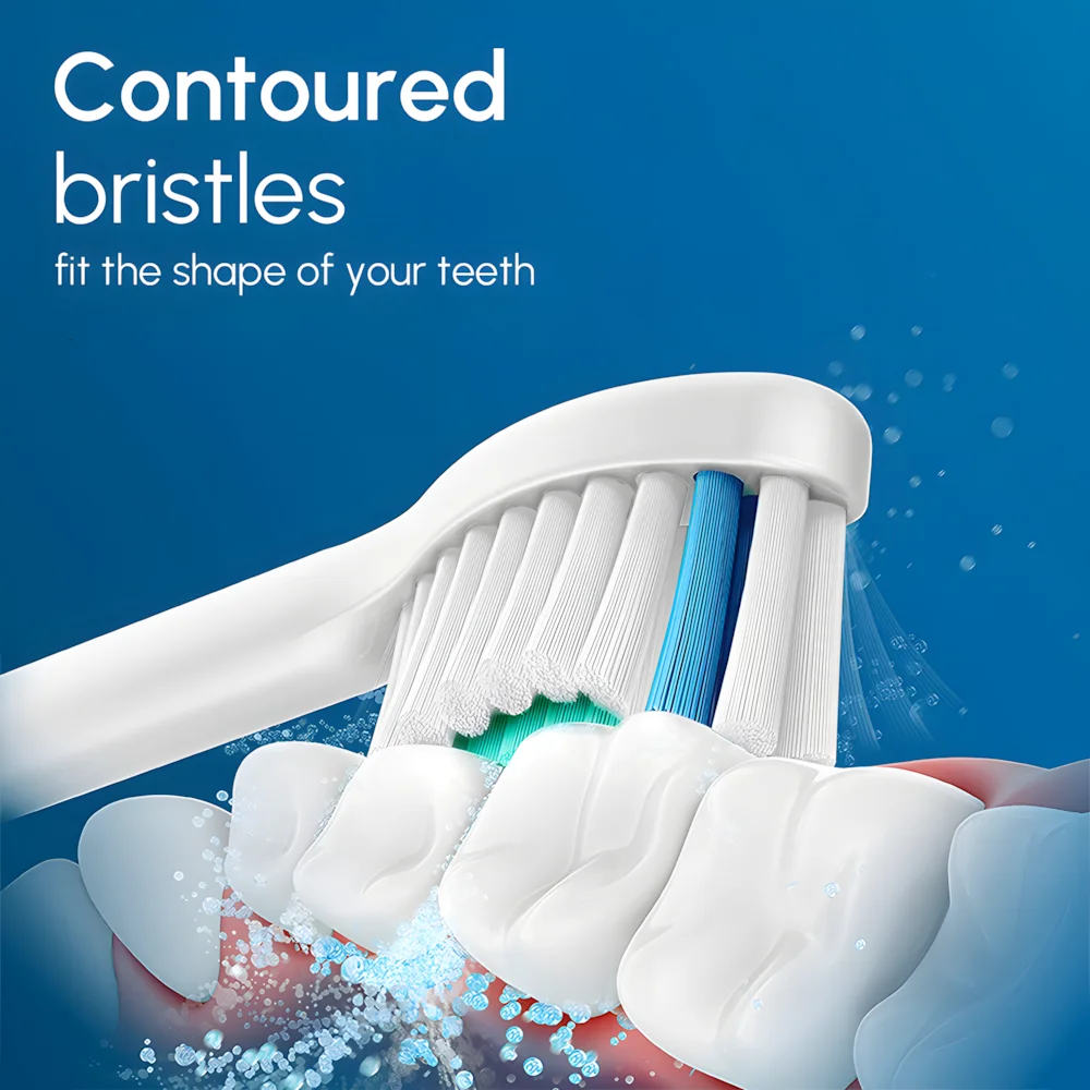 Color: Light  Blue - Replacement Toothbrush Heads Compatible with Philips Sonicare Electric Toothbrush Brush Head 1100 2100 4100 5100 5300 6100 7500