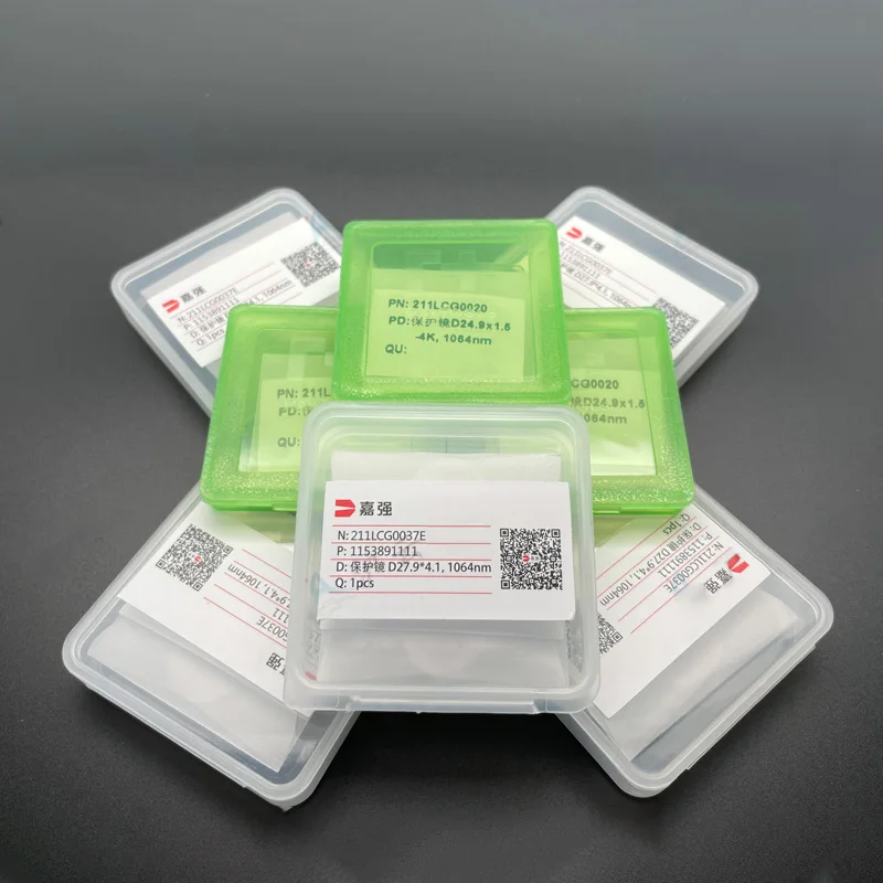 Color: Peach Blossom - Raytools Original Laser Protective Windows Lens 27.9x4.1 37x7 Protection Laser Machine Lens for Fiber Cutting Machine Parts