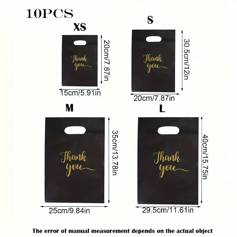 Gift Box Size: Other, Color: WHITE - 10 Spot Wholesale Gift Packaging Bags, Four Finger Flat Pockets, Gratitude Handbags, Clothing Bags, Cosmetics