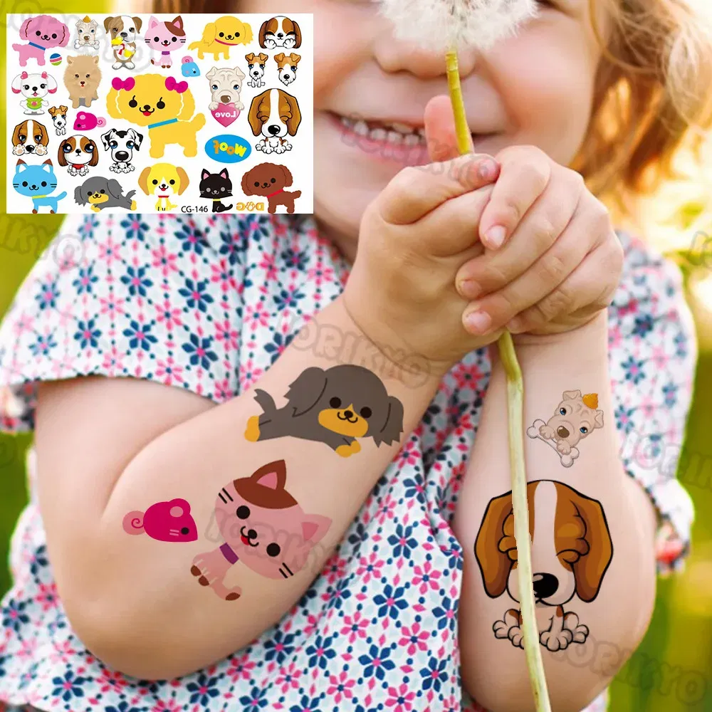 Color: Tea Brown - Summer Style Temporary Tattoos For Kids Adult Boy Girl Fake Ice cream Tattoo Sticker Small Rock Flower Heart Tatoos Hands Finger