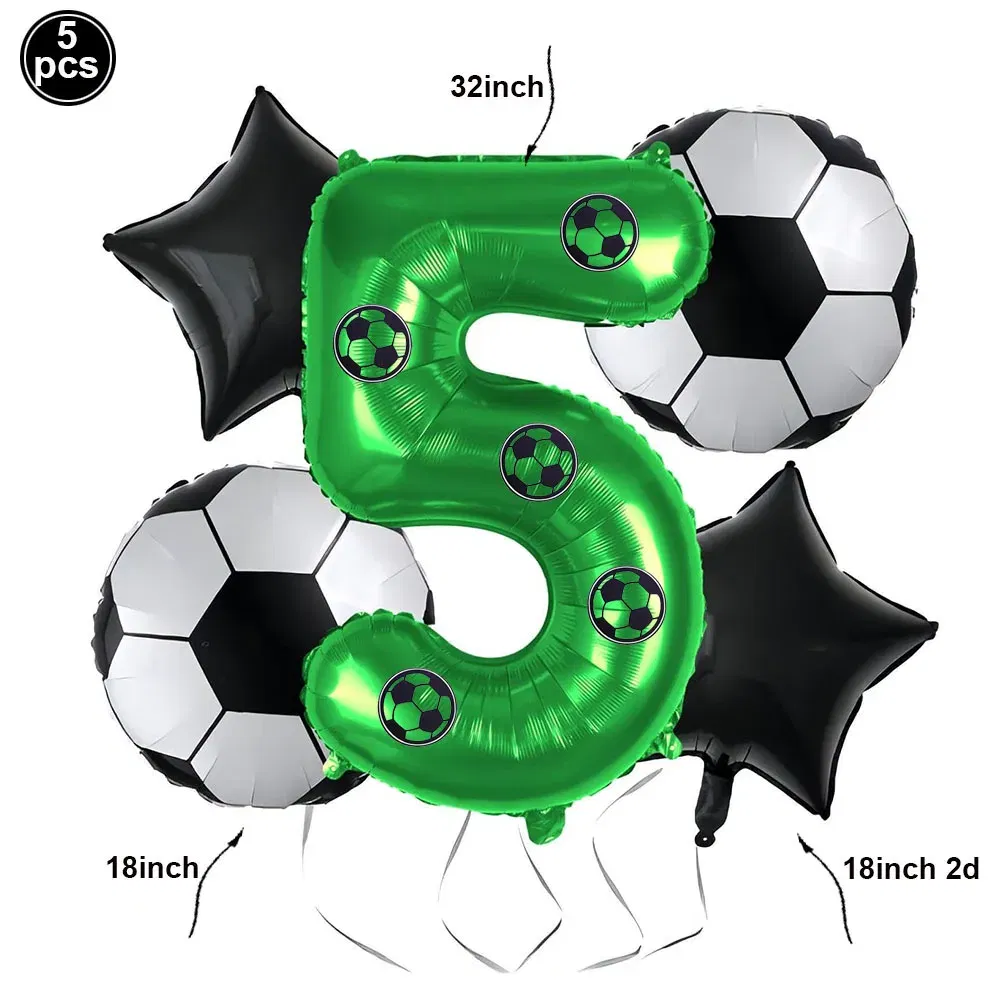 Color: Coffee - Soccer Birthday Party Decorations Disposable Tableware Paper Plates Cups Napkins Tablecloth Balloon Banner Soccer Party Supplies
