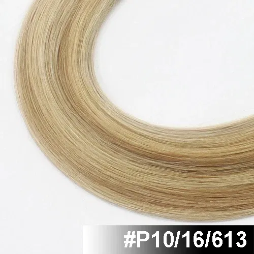 Color: P16/613, Longest Hair Proportion: 35%-45%, Items per Package: 25 Strands, Life Span: 12 months With Proper Care, Stretched Length: 18inches - FOREVER HAIR 0.8g/s 16" 18" 20" 100% Remy Human Pre Bonded Flat Tip Hair Extension Straight Capsules Kerat