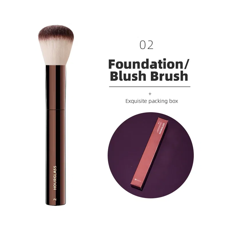 Handle Color: green - Hourglass Makeup Brushes Powder Foundation Concealer Blusher Bronzer Eye Shadow Eyebrow Eyeliner Sculpting Brush