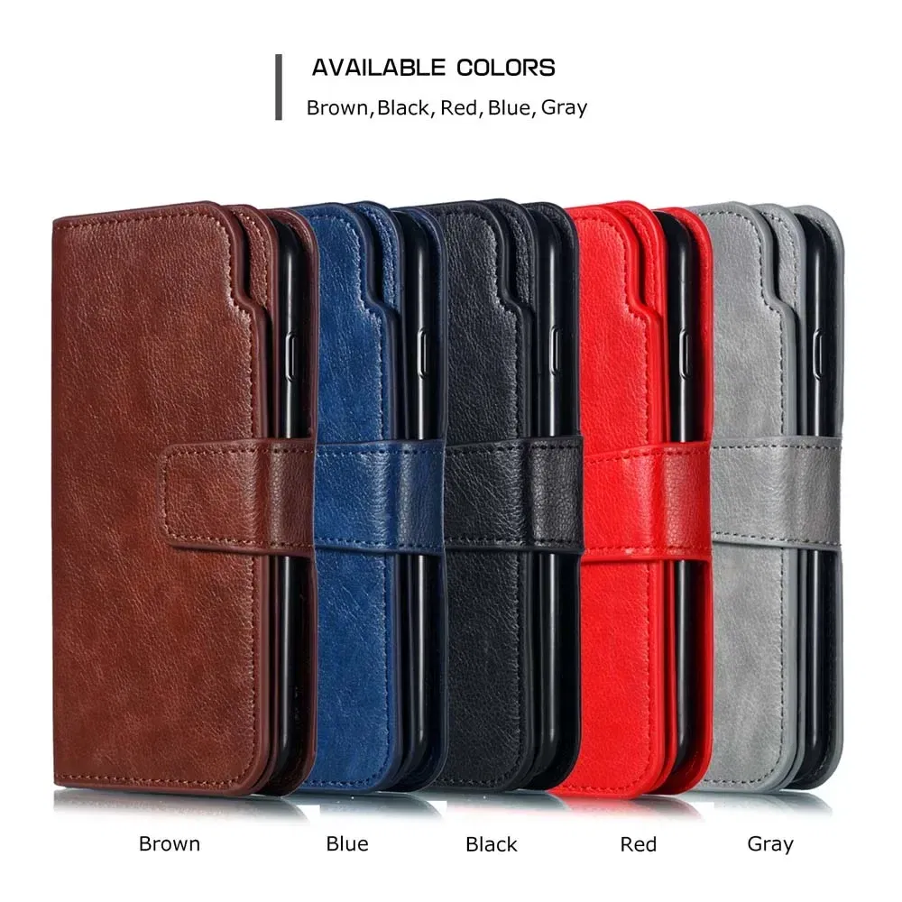 Color: Beige, Material: nylon - Flip Leather Case for Redmi Note 13 12 11 Pro 13C 9 9A 9C Wallet Card Cover For Xiaomi 13T 11T Poco X5 C65 M6 X4 Pro