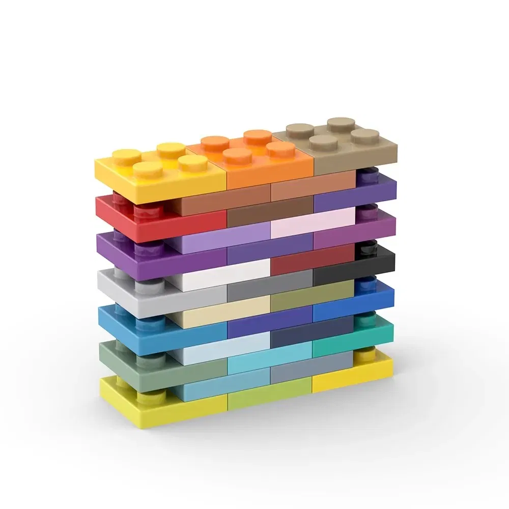 Color: NAVY - 20Pcs  MOC Parts 3022 94148 Plate 2 x 2 Compatible Bricks DIY Assmble Building Blocks Particle Kid Puzzle Brain Toy Birthday Gif