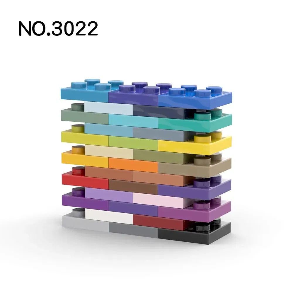 Color: NAVY - 20Pcs  MOC Parts 3022 94148 Plate 2 x 2 Compatible Bricks DIY Assmble Building Blocks Particle Kid Puzzle Brain Toy Birthday Gif