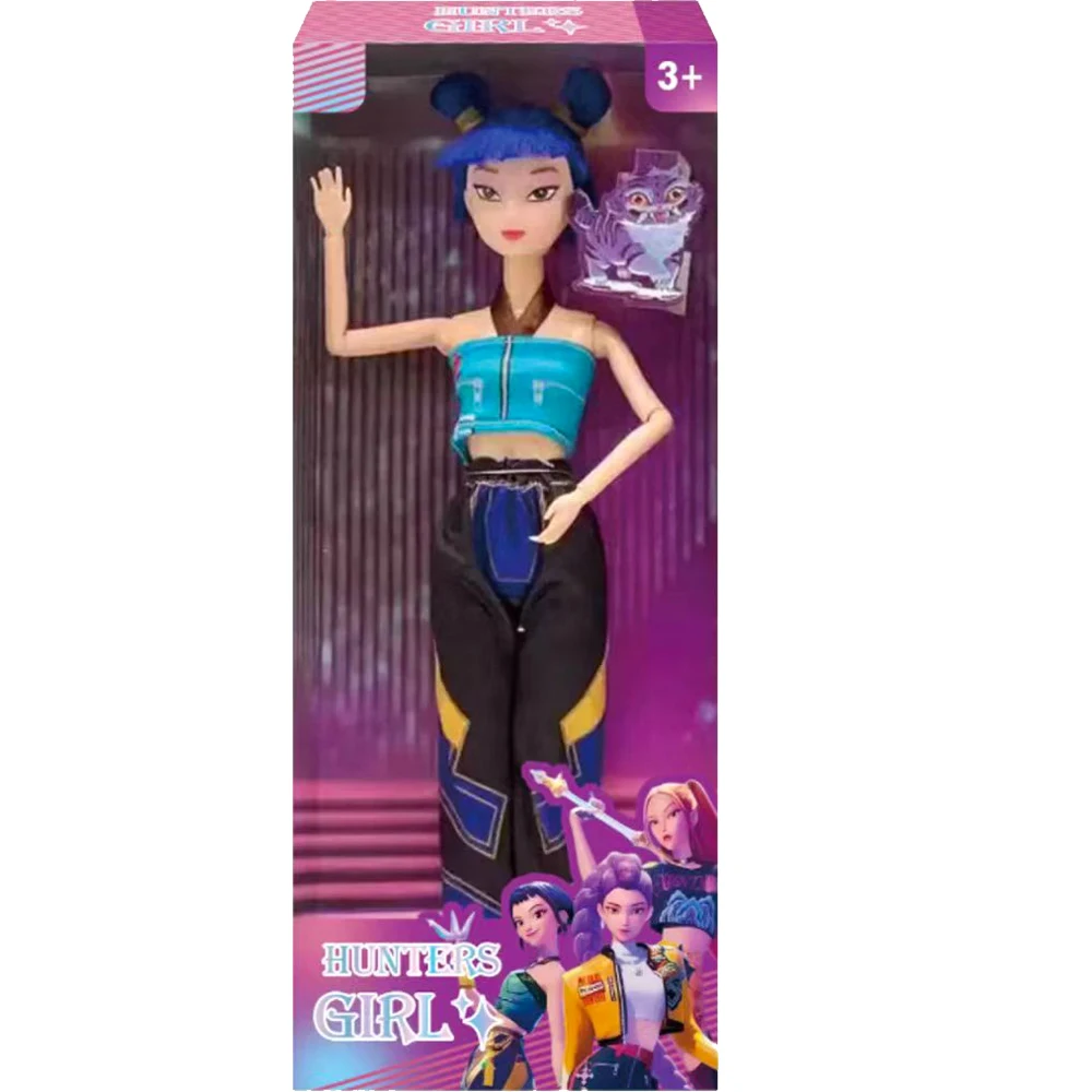 Color: GRAY - 2026 HOT NEW Anime KPop Demon Hunters Doll Vinyl Toy Rumi Mira zoi Character vinyl mask figurine Birthday Gift Fan Club Gifts