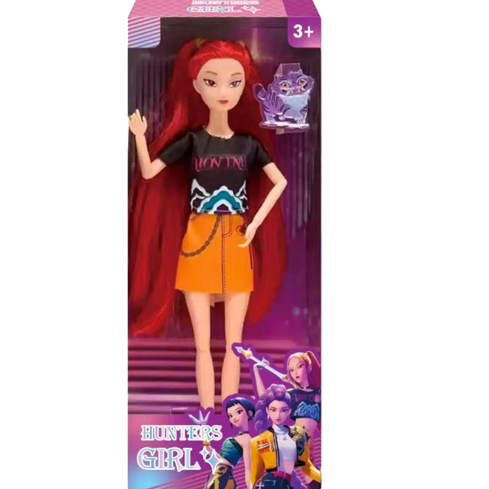 Color: GRAY - 2026 HOT NEW Anime KPop Demon Hunters Doll Vinyl Toy Rumi Mira zoi Character vinyl mask figurine Birthday Gift Fan Club Gifts