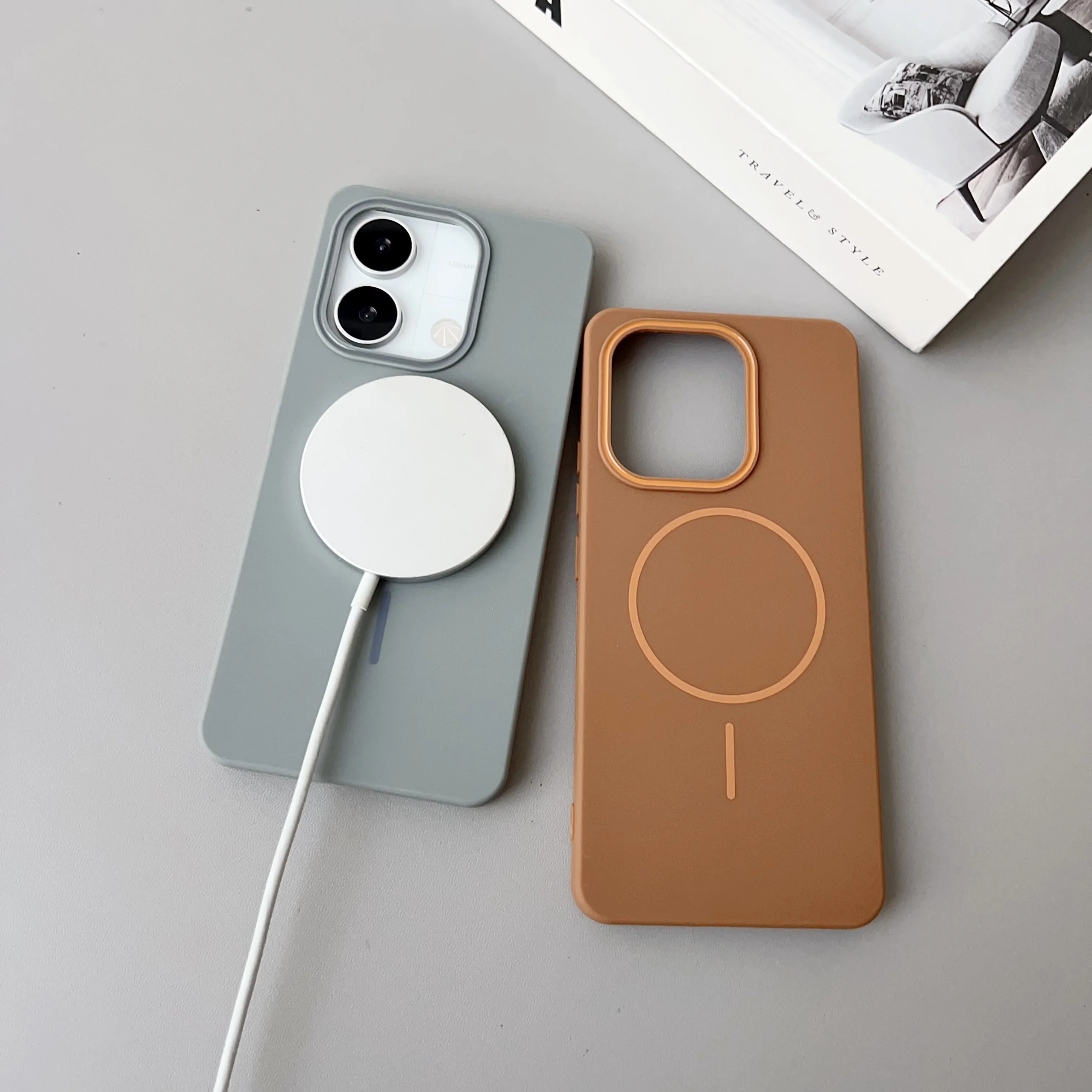 Color: Blue, Compatibility by Model: Redmi Note 14 4G (Global) - NEW For Redmi Note 14 13 Pro A4 A5 4G 5G skin sensitive original thin circle magnetic solid color phone protective case